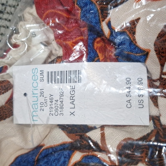 Floral NEW Sweetheart Neck Blouson Sleeves Cottagecore Boho Babydoll Dress XL - Picture 5 of 5